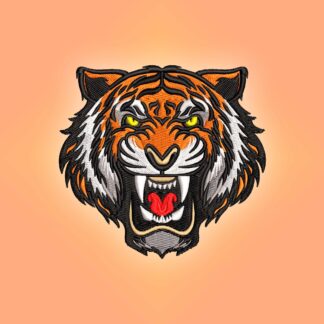 Tiger embroidery design