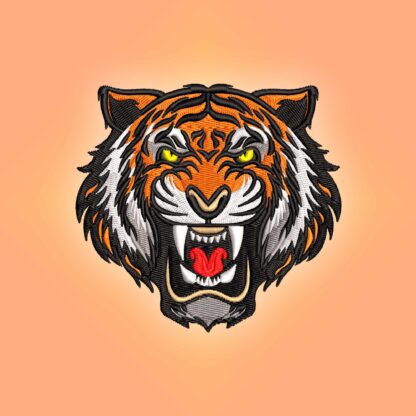 Tiger embroidery design