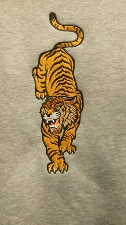 Сreeping tiger embroidery design