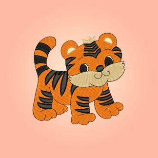 Baby Tiger embroidery design