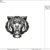 Face of Tiger embroidery design