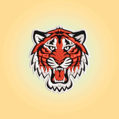 Tiger embroidery design