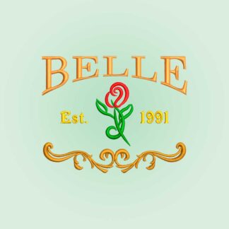 Belle Est. 1991 Embroidery design