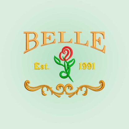 Belle Est. 1991 Embroidery design