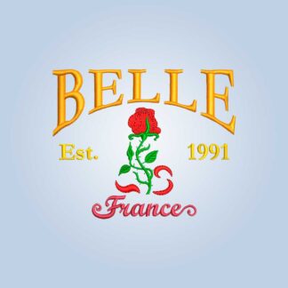 Belle Est. 1991 France Embroidery design
