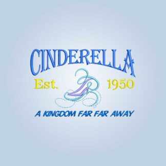 Cinderella Est. 1950 Embroidery design