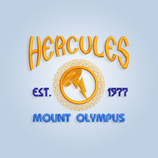 Hercules Est. 1977 Embroidery design
