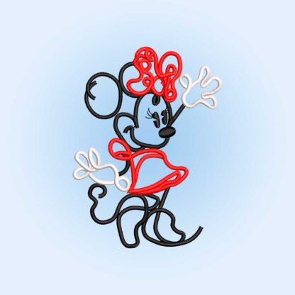 Minnie Mouse Embroidery design