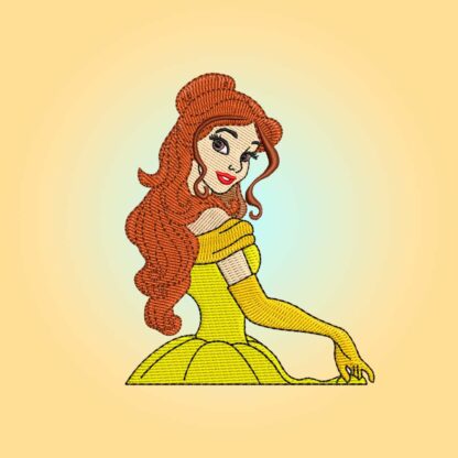 Beauty and the Beast Princess Belle Embroidery design