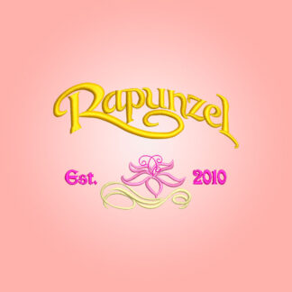 Rapunzel Est. 2010 Embroidery design