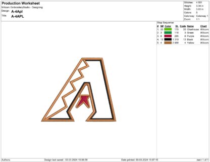 Diamondbacks applique files