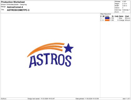 Houston Astros Embroidery designs