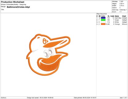 Baltimore Orioles applique