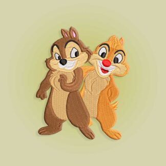 Rescue Rangers Chip and Dale Embroidery design
