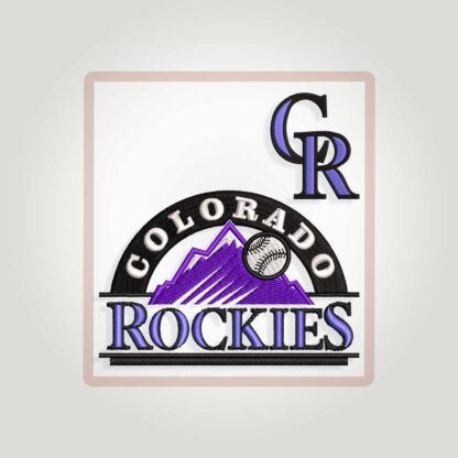 Colorado Rockies Embroidery design