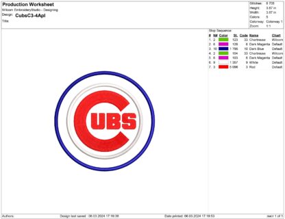 Chicago Cubs applique files