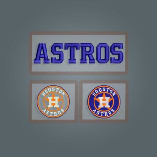 Houston Astros Embroidery design