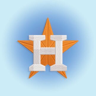 Houston Astros Star Embroidery designs