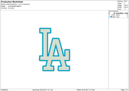 Los Angeles Embroidery designs - Image 3