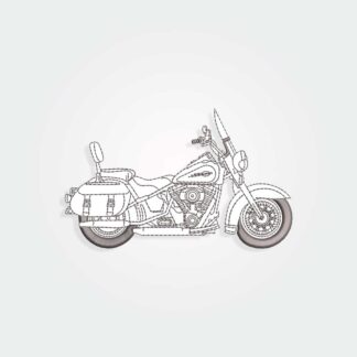 Motorcycle Embroidery design