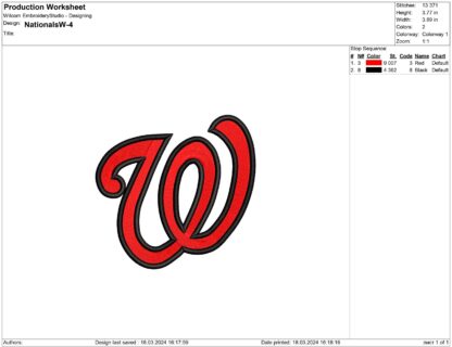 Washington Embroidery design files - Image 2