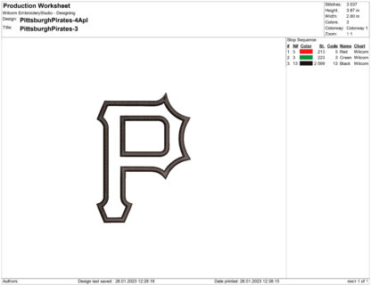 Pittsburgh Pirates applique