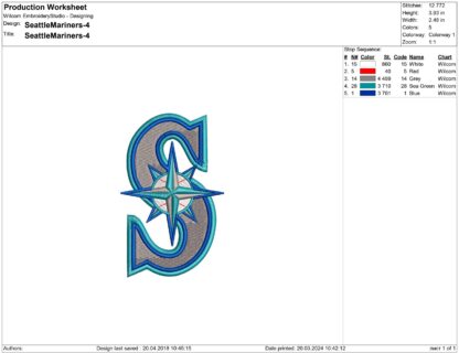 Seattle Embroidery design files - Image 2