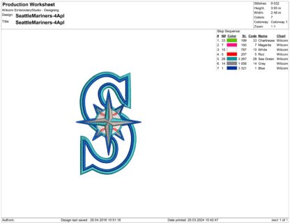 Seattle Mariners applique