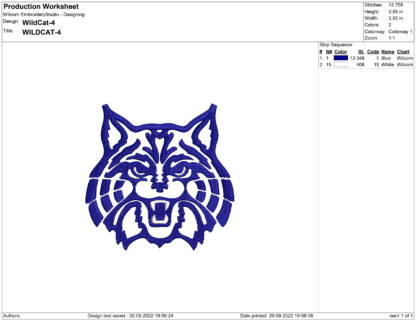 Arizona Wildcats Embroidery design