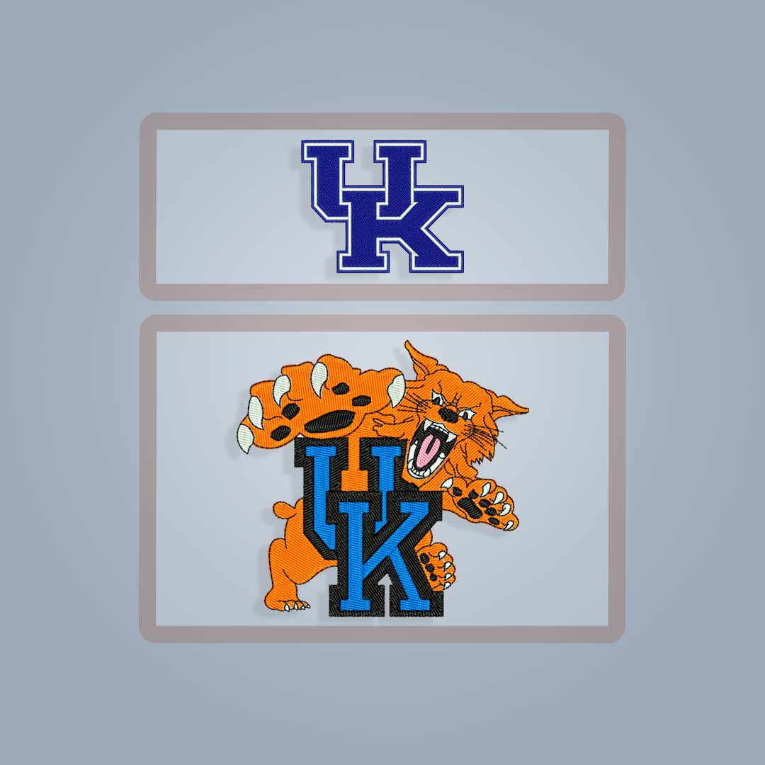 thumbnail image 2 of 2 Vintage Embroidered Iron-On Patches – University Of Kentucky Wildcats – 3.5 Inches 2 of 6