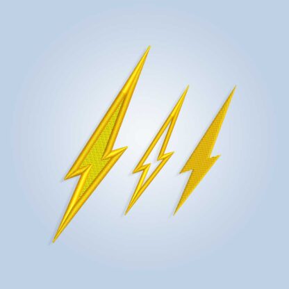 Lightning embroidery design