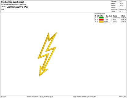 Lightning Applique