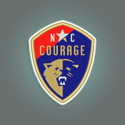 North Carolina Courage Embroidery design