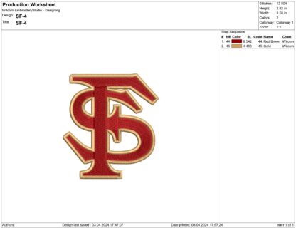 Florida State Seminoles Embroidery design