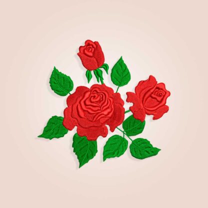 Three Roses Embroidery design