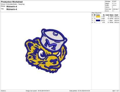 Michigan Embroidery design files - Image 2