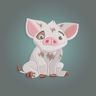 Moanas Pig embroidery design