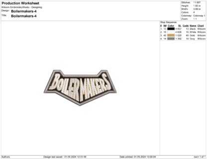 Purdue Boilermakers Embroidery design