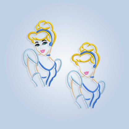 Cinderella Embroidery design