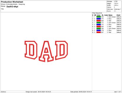 Dad applique