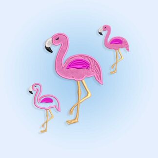 Flamingo Embroidery design