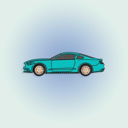 Ford Mustang Embroidery design