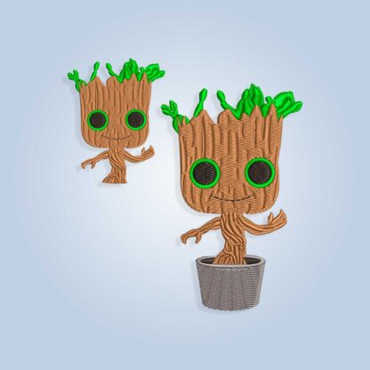 Baby Groot Embroidery design