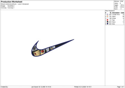 Swoosh embroidery design files - Image 2