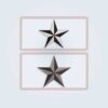 Nautical star embroidery design