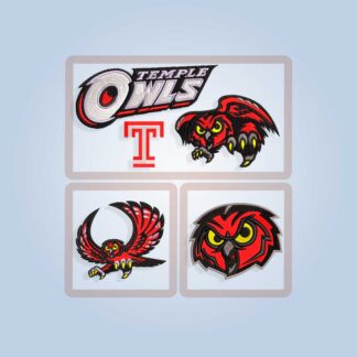 Temple Owls Embroidery design