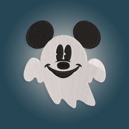 Mouse Ghost Halloween Embroidery design