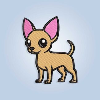 Chihuahua embroidery design