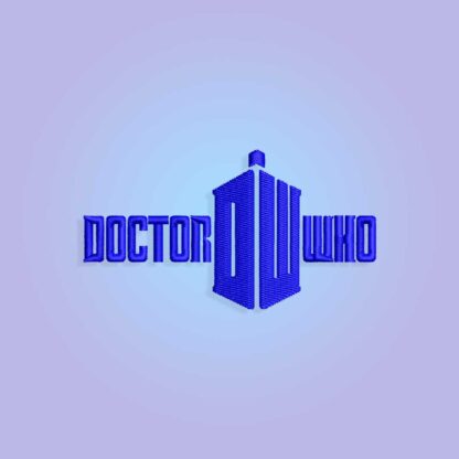 Doctor Who embroidery design