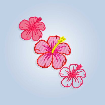 hibiscus embroidery design files